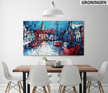 Schilderij lage A in Groningen