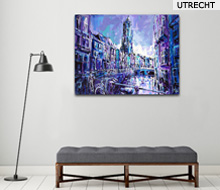 Schilderij Utrecht – Oudegracht