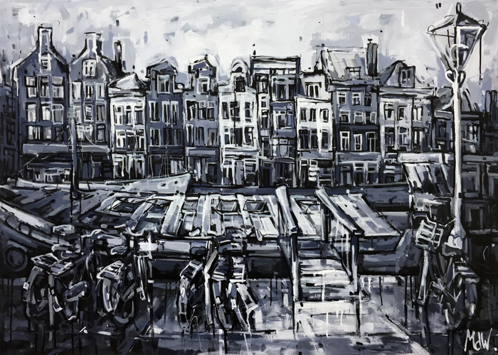 Huizen aan de Amstel