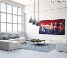 Schilderij Rotterdam skyline