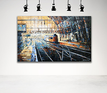 Schilderij Amsterdam Centraal